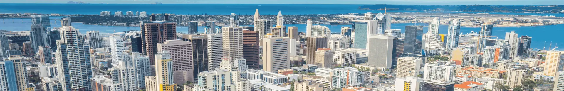 Downtown San Diego skyline and waterfront